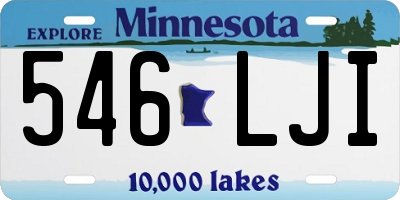 MN license plate 546LJI