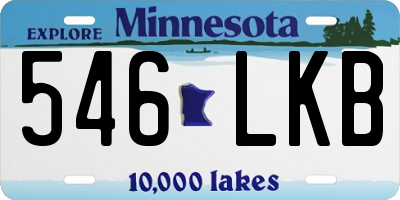 MN license plate 546LKB