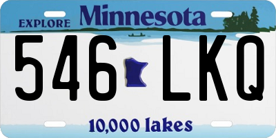 MN license plate 546LKQ