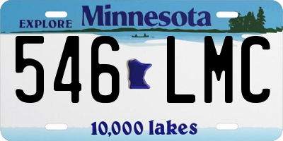 MN license plate 546LMC