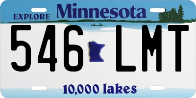 MN license plate 546LMT