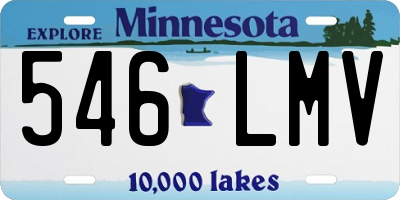 MN license plate 546LMV