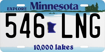 MN license plate 546LNG