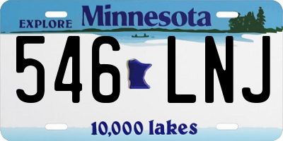 MN license plate 546LNJ