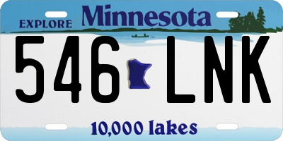MN license plate 546LNK