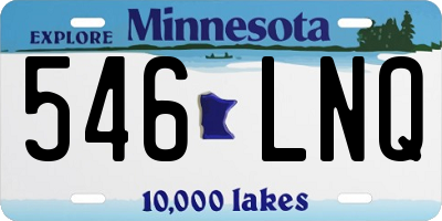 MN license plate 546LNQ