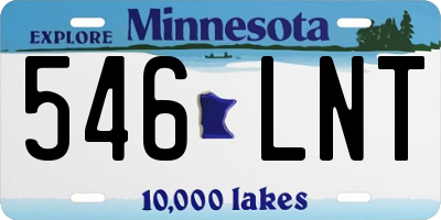 MN license plate 546LNT