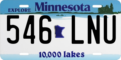 MN license plate 546LNU