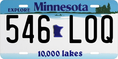 MN license plate 546LOQ