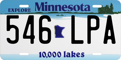 MN license plate 546LPA