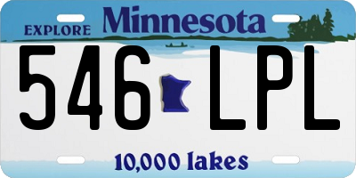 MN license plate 546LPL