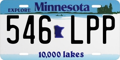 MN license plate 546LPP
