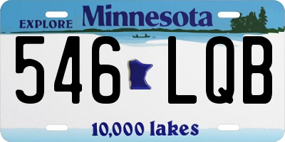 MN license plate 546LQB