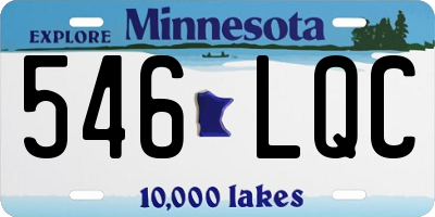 MN license plate 546LQC