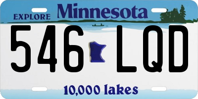 MN license plate 546LQD