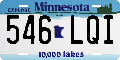 MN license plate 546LQI