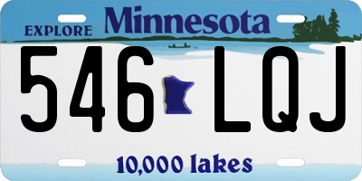 MN license plate 546LQJ