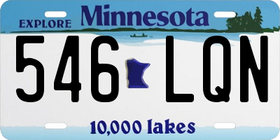 MN license plate 546LQN