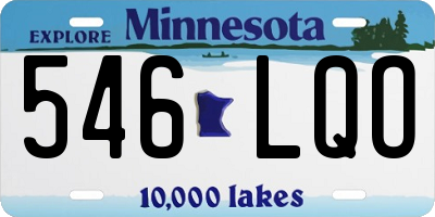 MN license plate 546LQO