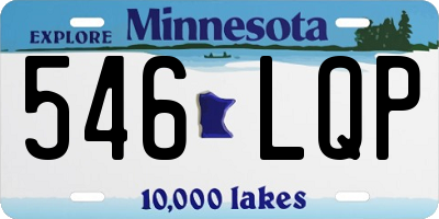 MN license plate 546LQP