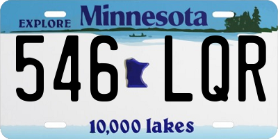 MN license plate 546LQR