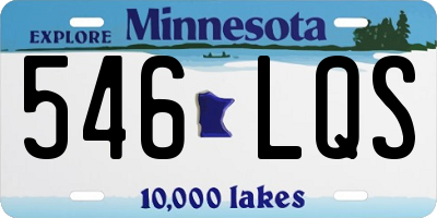 MN license plate 546LQS