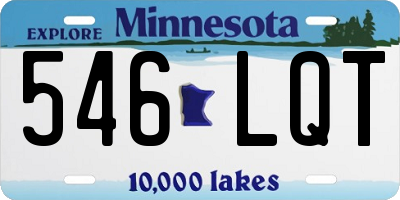 MN license plate 546LQT