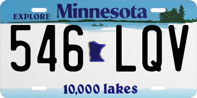 MN license plate 546LQV
