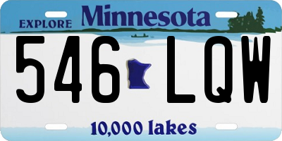 MN license plate 546LQW