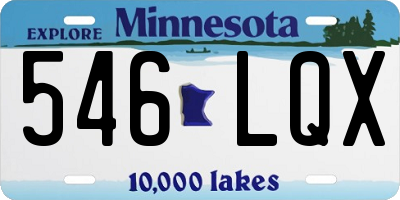 MN license plate 546LQX