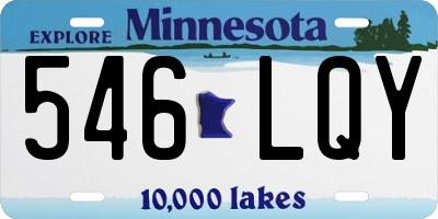 MN license plate 546LQY