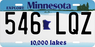 MN license plate 546LQZ
