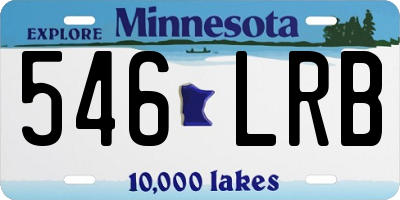 MN license plate 546LRB