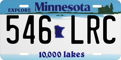 MN license plate 546LRC