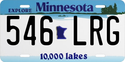 MN license plate 546LRG