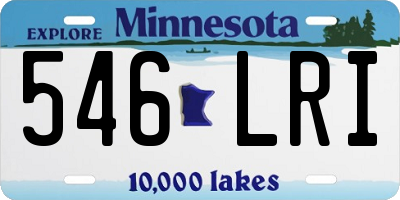 MN license plate 546LRI
