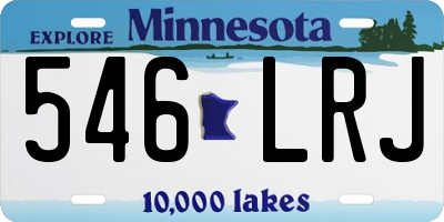 MN license plate 546LRJ
