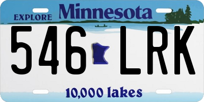 MN license plate 546LRK