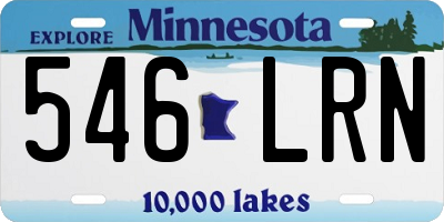 MN license plate 546LRN