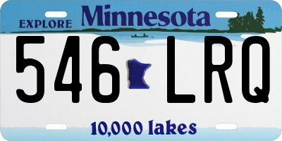MN license plate 546LRQ