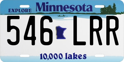 MN license plate 546LRR