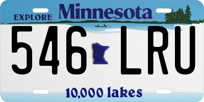 MN license plate 546LRU