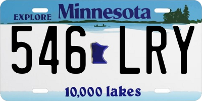 MN license plate 546LRY