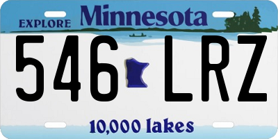 MN license plate 546LRZ