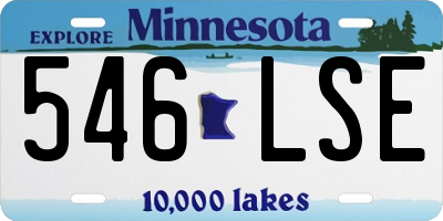 MN license plate 546LSE