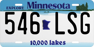 MN license plate 546LSG