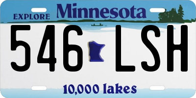 MN license plate 546LSH