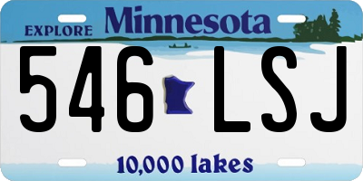 MN license plate 546LSJ