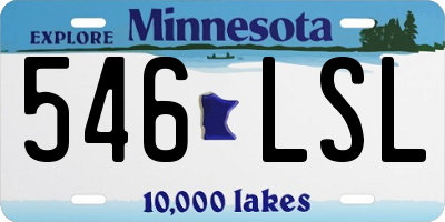 MN license plate 546LSL