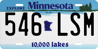 MN license plate 546LSM